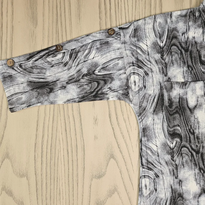 شومیز مانتویی طاووسی 2728 - تصویر 5