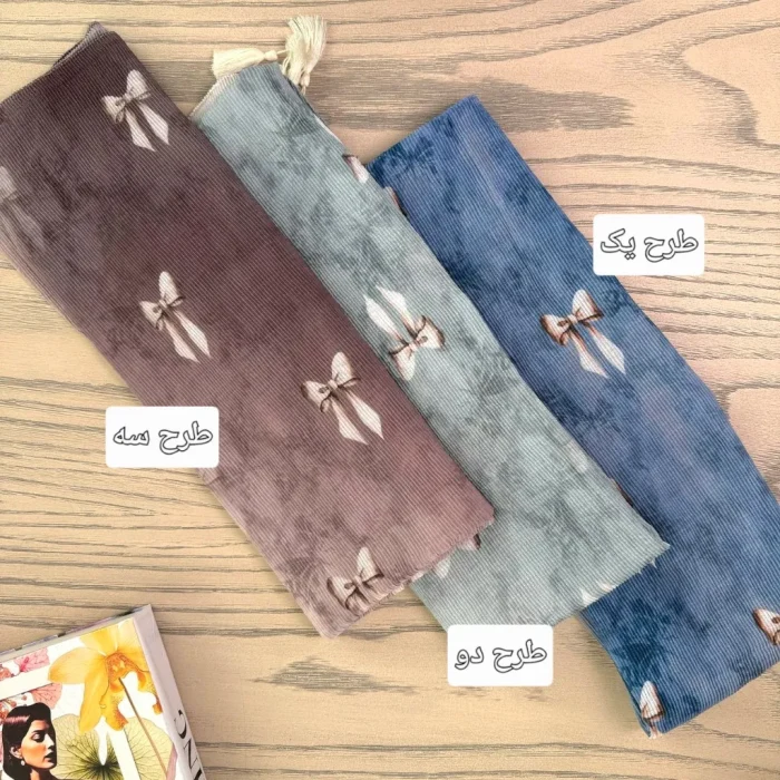 شال برشکا رنگی طرحدار2875 - تصویر 2