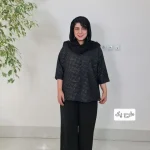 مانتو باکسی طرحدار نگینی3322