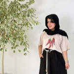 تیشرت باکسی فلفل ترندی3327 - تصویر 10
