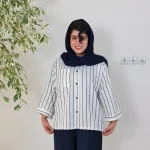 شومیز باکسی تک جیب3360 - تصویر 5