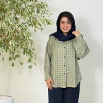 شومیز چهارخونه3363 - تصویر 3