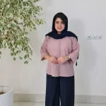 شومیز باکسی ریزشی3251 - تصویر 2
