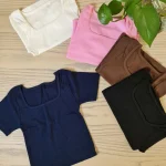 تیشرت یقه خشت3418