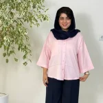 شومیز لنین لخت3447 - تصویر 6