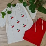 ست تیشرت شلوارک گیلاس3045