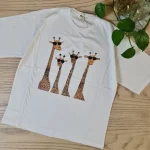 تیشرت باکسی زرافه3473 - تصویر 2