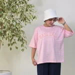 تیشرت باکسی راه راه3504