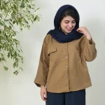 شومیز باکسی پانچ3448 - تصویر 4