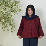 شومیز باکسی پانچ3448 - تصویر 6